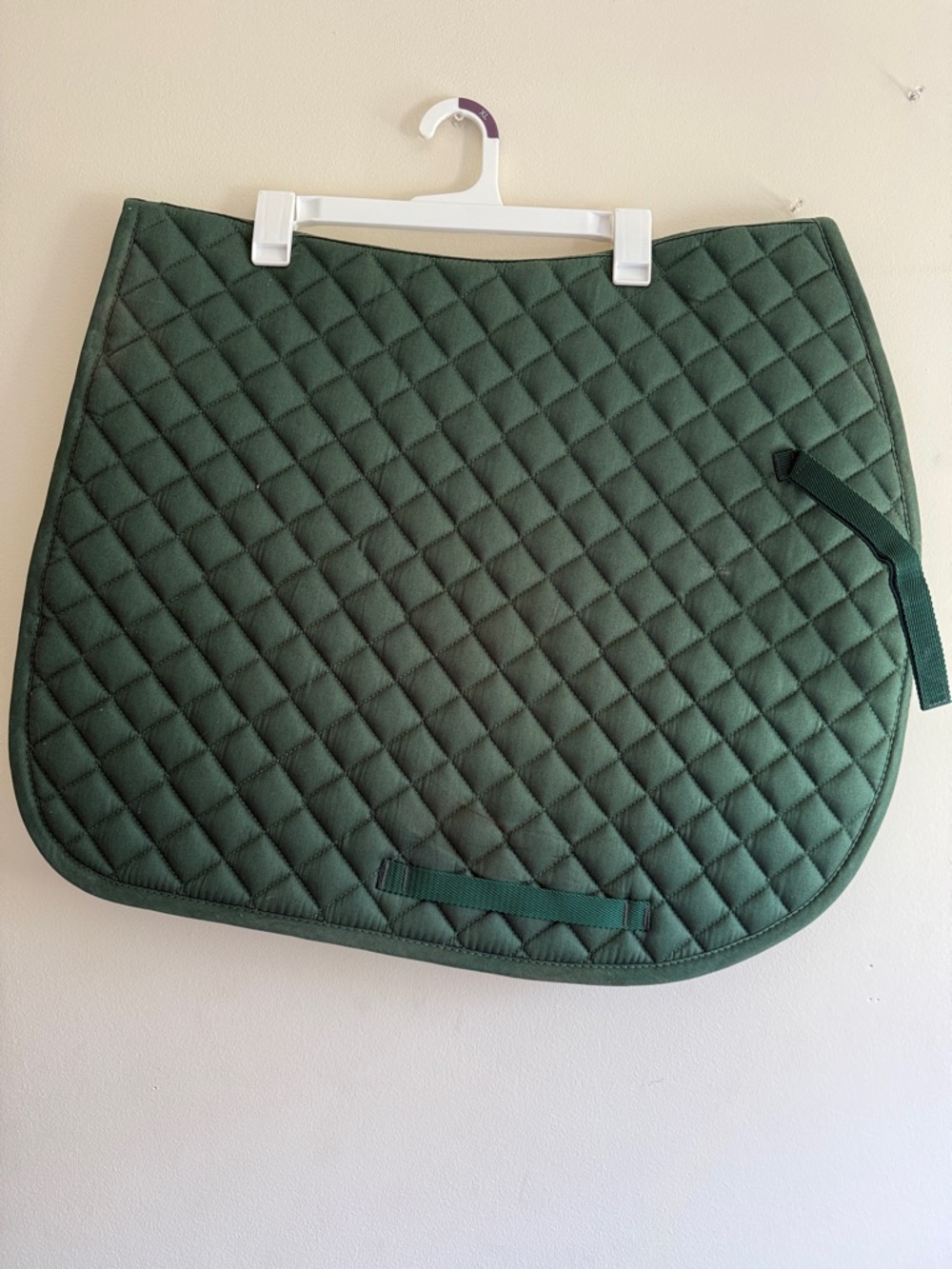 Quilted Dark Green Saddle Pad